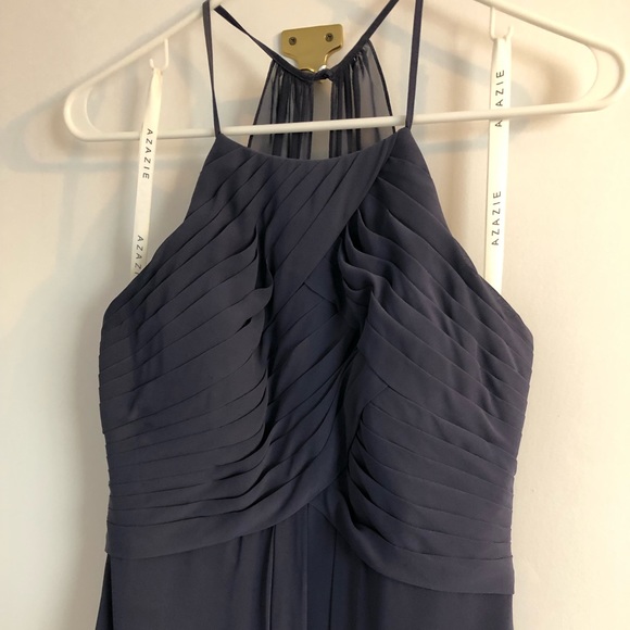 Elegant blue bridesmaid dress - Picture 2 of 5